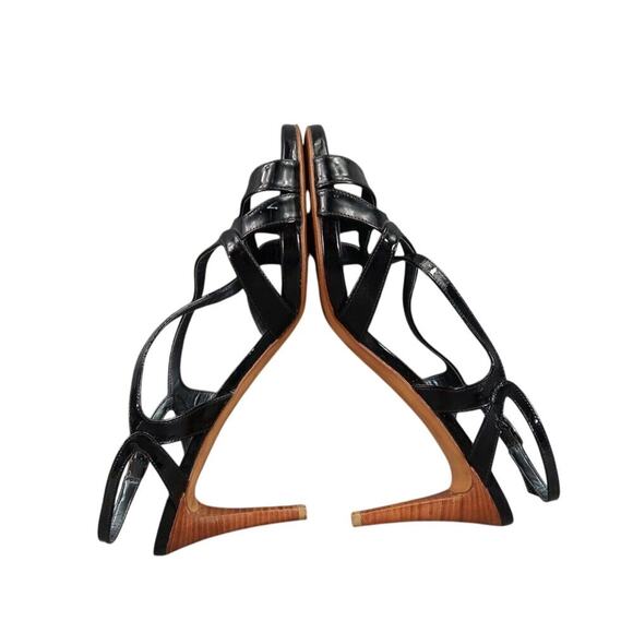 Stuart Weitzman Shoes Womens 9 Pump Slingback Strappy Heel Leather Fashion Black - Picture 11 of 16